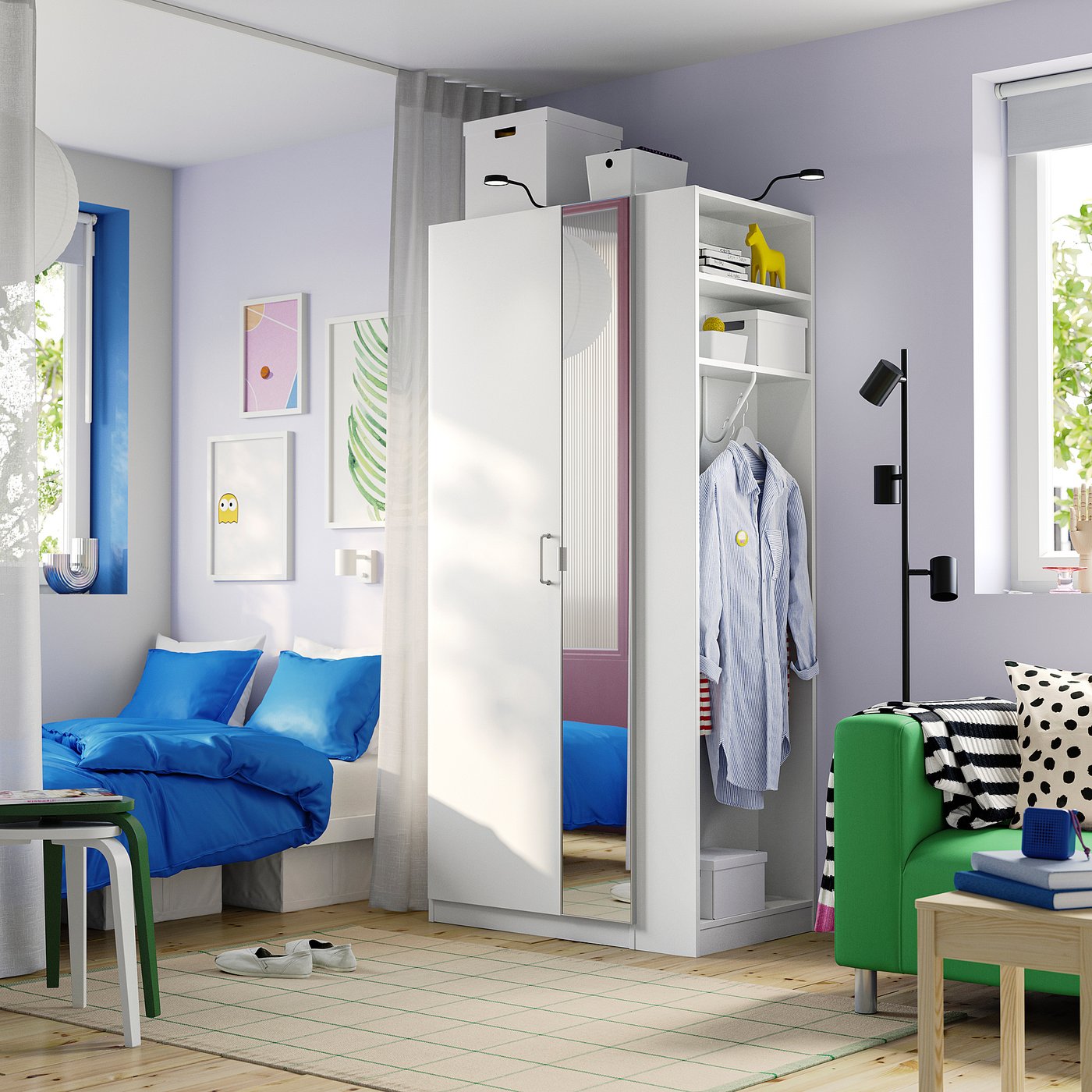 PAX add-on end-unit, white, 20x58x201 cm IKEA