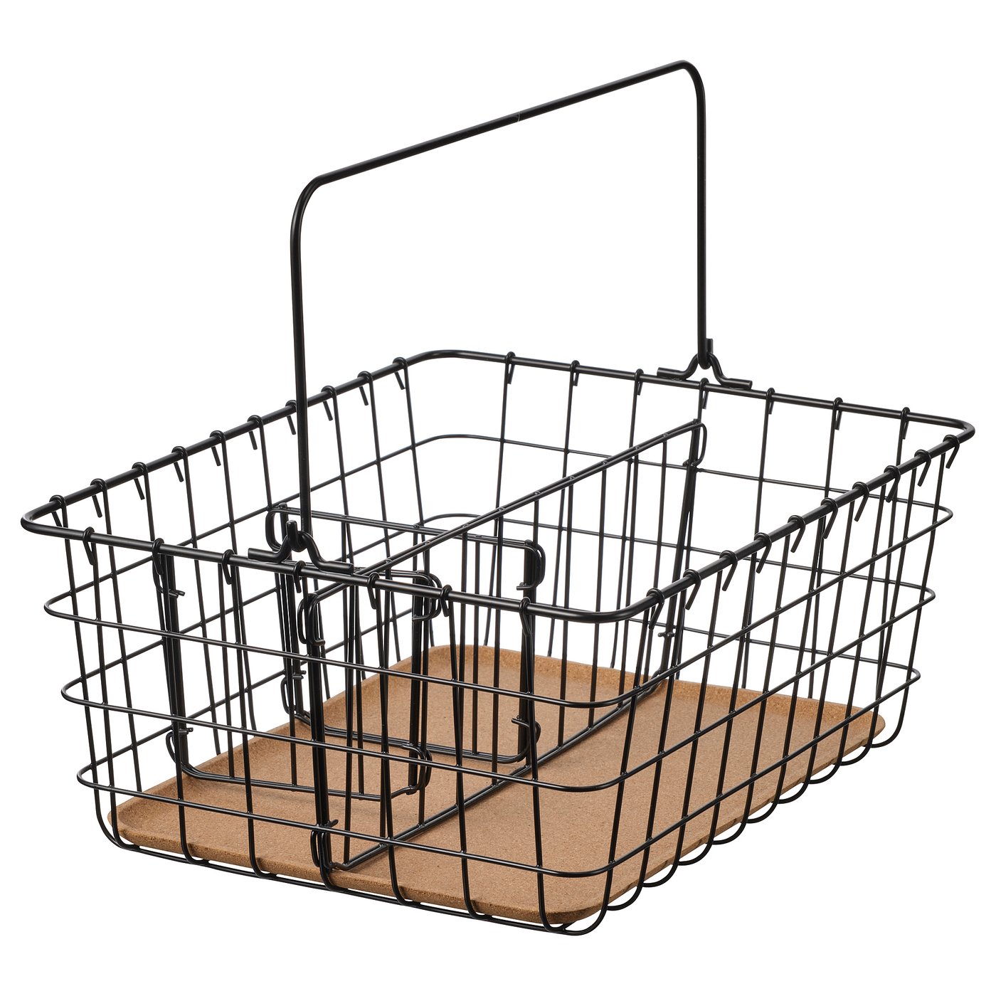 PLEJA Wire basket with handle black IKEA