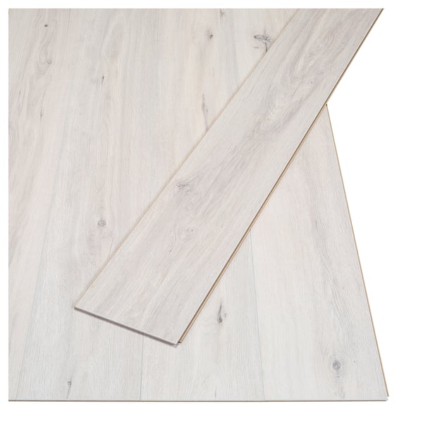 PRÄRIE Laminated flooring oak effect, whitewash IKEA