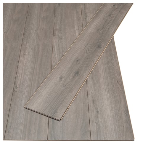 PRÄRIE Laminated flooring, oak effect grey/brown, 2.25 m² - IKEA