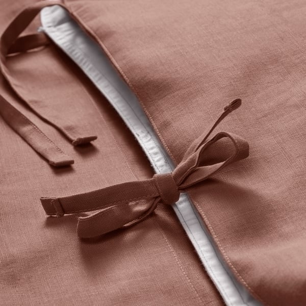 PUDERVIVA Quilt cover and 2 pillowcases dark pink IKEA