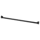 RÄCKA Curtain rod combination, with wall-to-wall side brackets/black, 70-120 cm