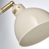 Modern desk lamp, adjustable glossy white.