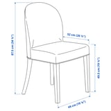 Illustration with measurements for the product: ROSENTORP.