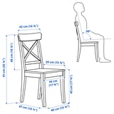 Illustration with measurements for the product: ROSENTORP.