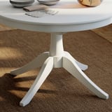 ROSENTORP Extendable table, white, 110/155 cm