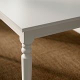 ROSENTORP Extendable table, white, 155/215x87 cm