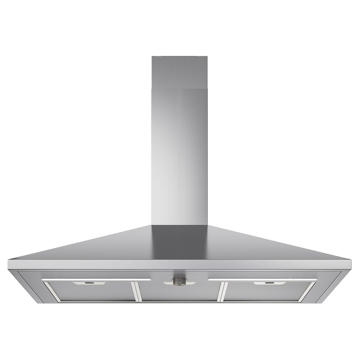 Wall mounted extractor hood, RYTMISK, stainless steel, 90 cm IKEA
