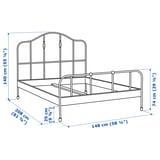 Illustration with measurements for the product: SAGSTUA.