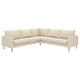 SALTSJÖBADEN Corner sofa, 4-seat, Vittangi light beige/white