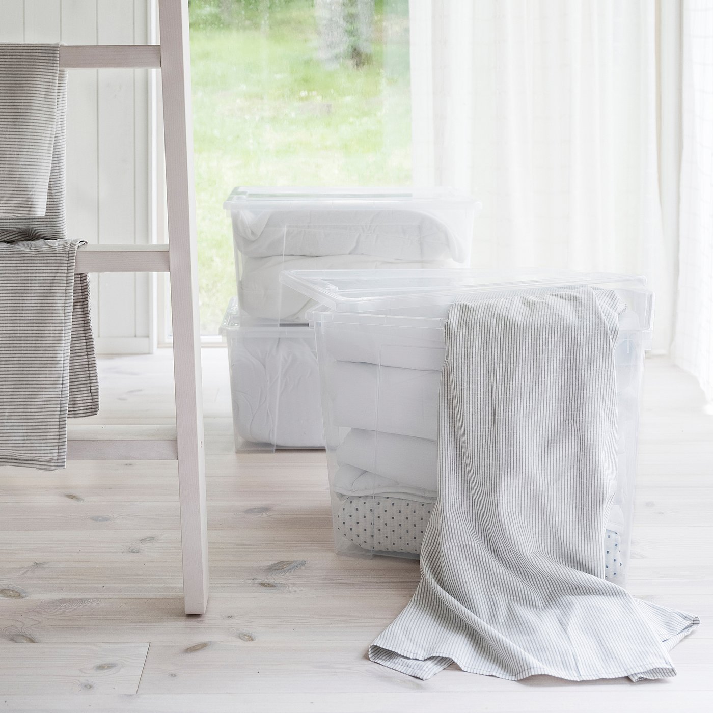 SAMLA box, transparent, 56x39x28 cm/45 l - IKEA