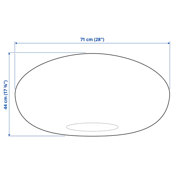 Illustration with measurements for the product: SANDARED.