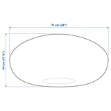 Illustration with measurements for the product: SANDARED.