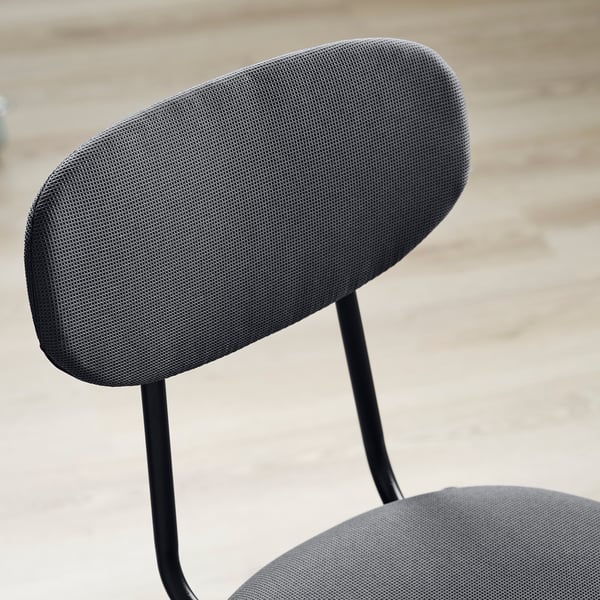 SANDSBERG Table and 4 chairs, black black/Remmarn anthracite anthracite, 110x67 cm