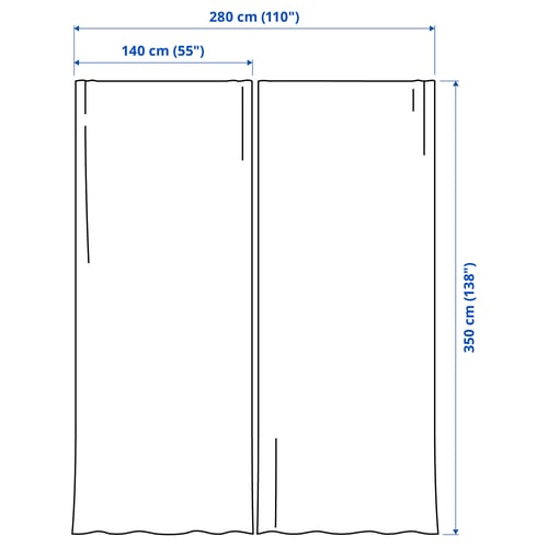 Illustration with measurements for the product: SANELA.