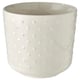 White textured planter