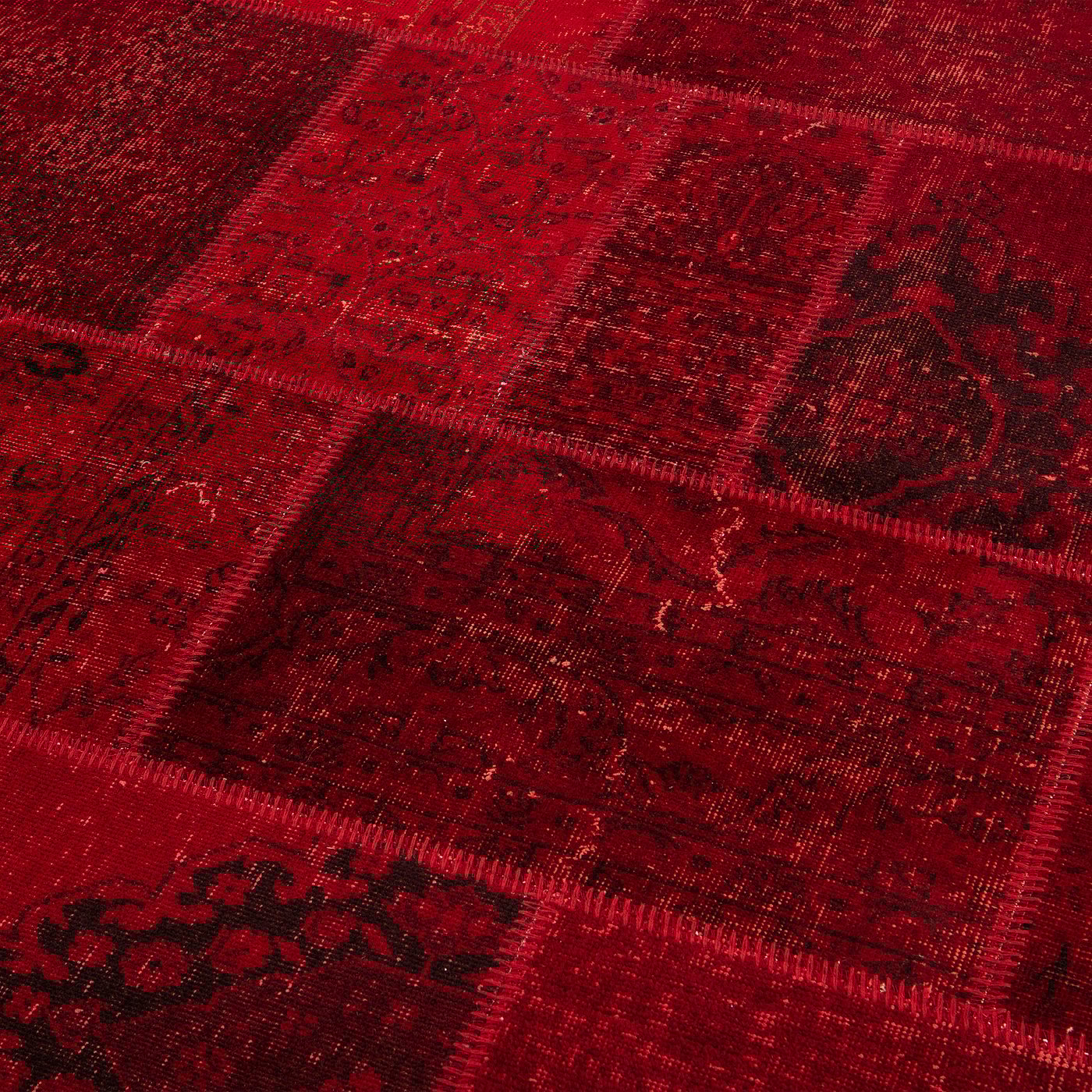 Rug, low pile, assorted red shades, 170x240 cm IKEA