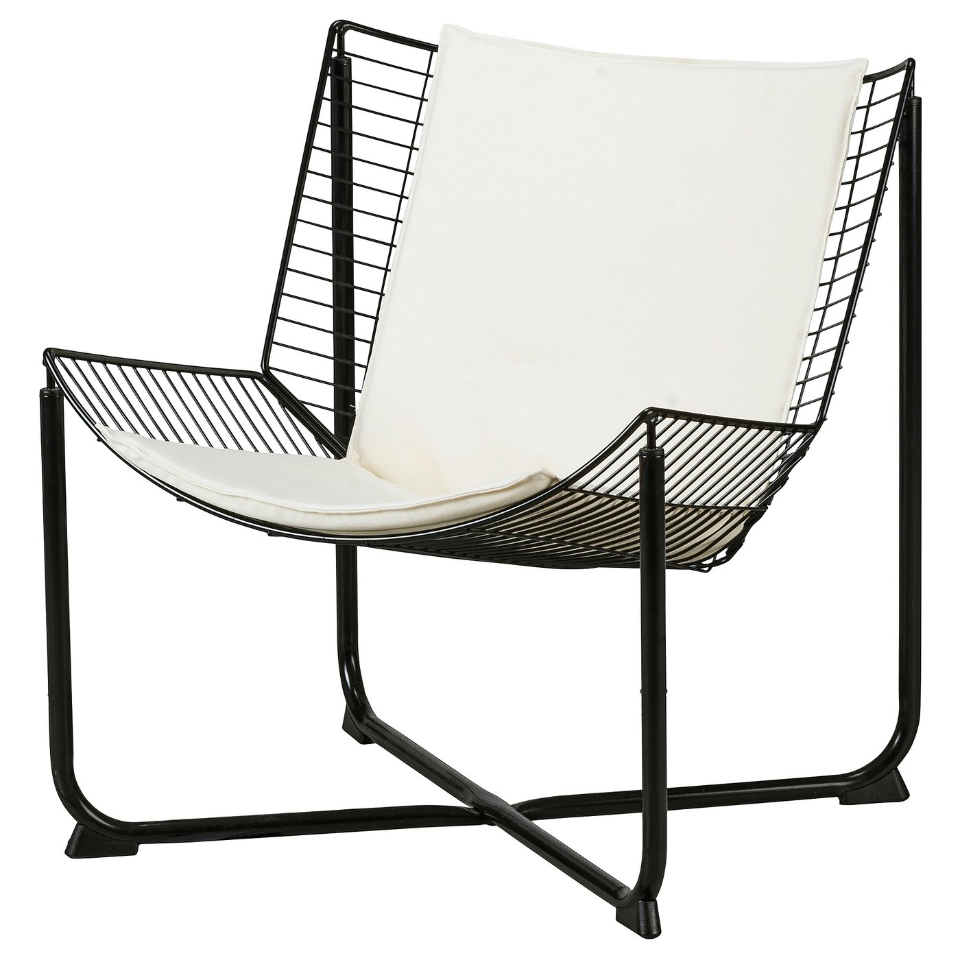 SKÅLBODA armchair, black/Ransta beige - IKEA