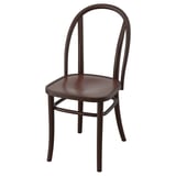 SKOGSBO chair, dark brown, curved bentwood design, robust wood construction, smooth finish, iconic 19th-century style.