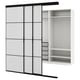 Option: Modern SKYTTA wardrobe with glass door and storage