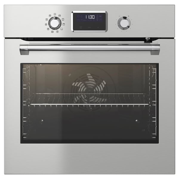 smaksak forced air oven w pyrolytic funct stainless steel ikea