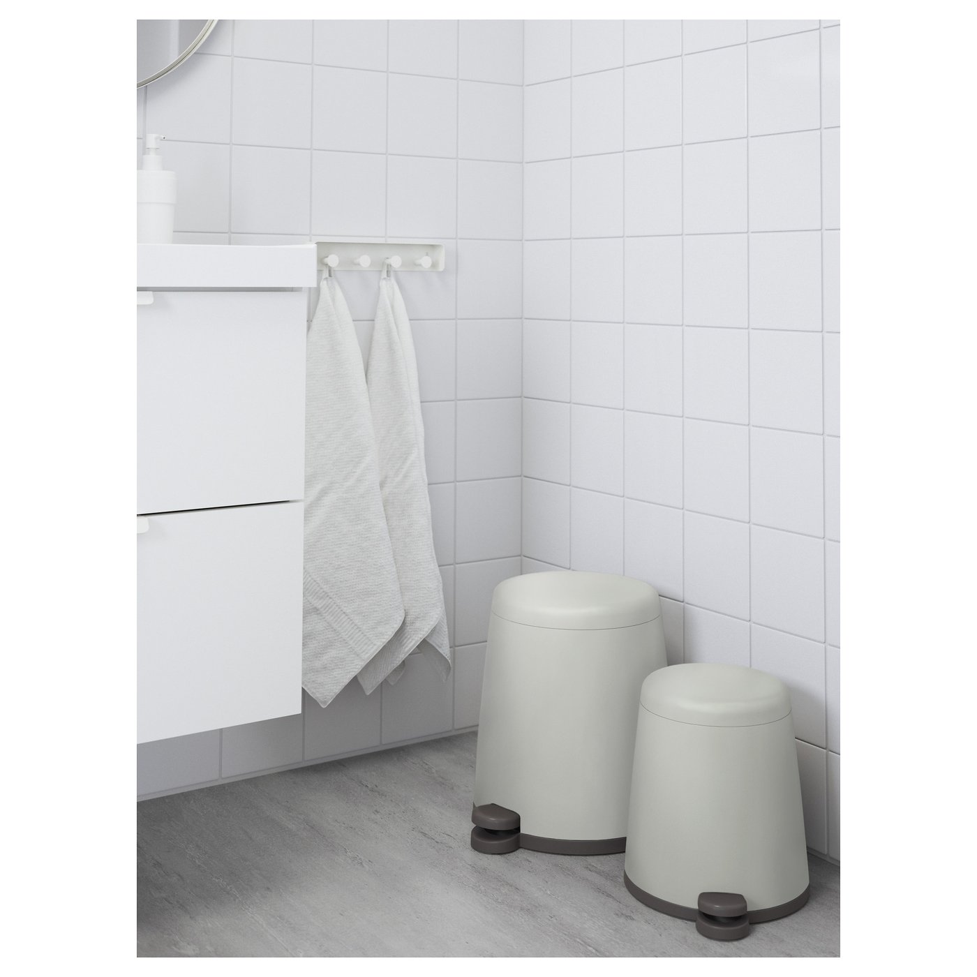 SNÄPP Pedal bin, white, 12 l IKEA
