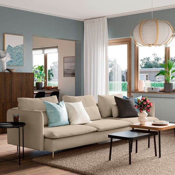SÖDERHAMN 4-seat sofa, Kelinge beige