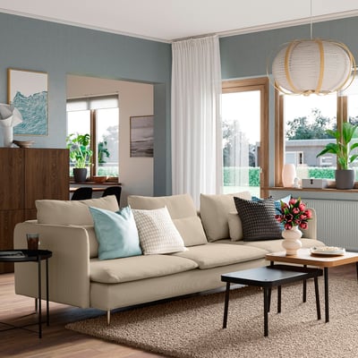SÖDERHAMN 4-seat sofa, Kelinge beige