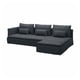 SÖDERHAMN 4-seat sofa with chaise longue, and open end Knäbäck/anthracite