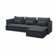 SÖDERHAMN 4-seat sofa with chaise longue, Knäbäck anthracite
