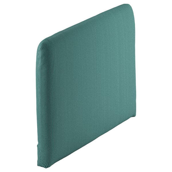 SÖDERHAMN green sofa piece, soft cushioned, rectangular, textured fabric design.