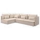 SÖDERHAMN Corner sofa, 4-seat, with open end/Gransel natural