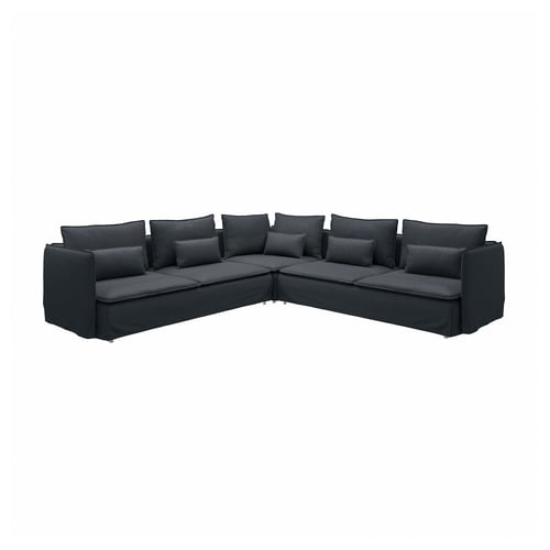 SÖDERHAMN Corner sofa, 6-seat, Knäbäck anthracite