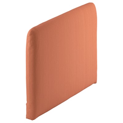An orange soserhamn cushion cover. It is square-shaped with rounded edges and has a ribbed texture. The cover appears to be made of polyester.