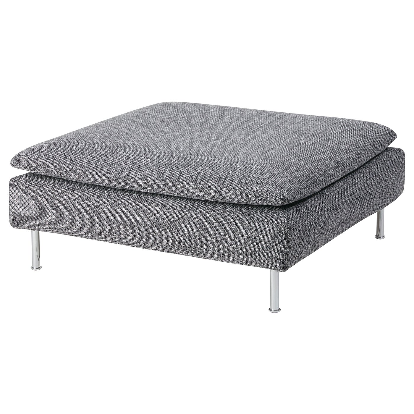 SÖDERHAMN Footstool, Lejde grey/black IKEA