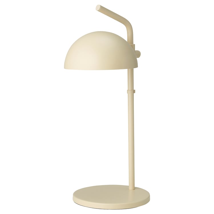SOMMARLÅNKE LED decorative table lamp, beige/batteryoperated outdoor
