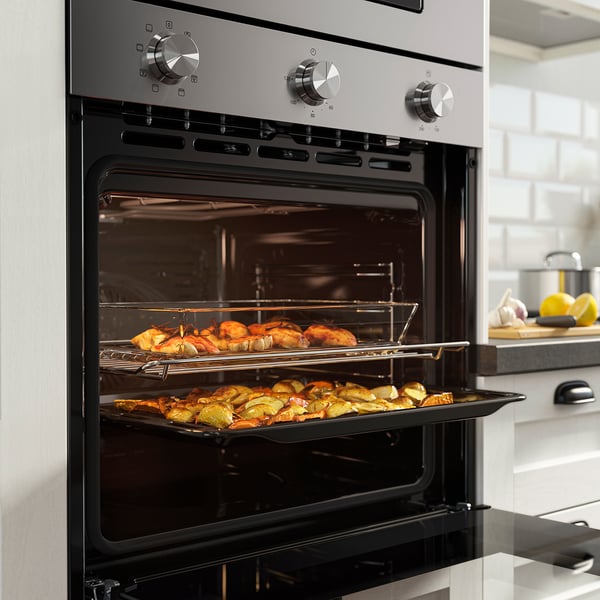 STENABY Fan oven, Grill function stainless steel colour/IKEA 300