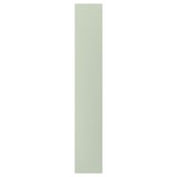 A vertical green STENSUND cover panel. Its rectangular, made of fiberboard with acrylic paint. Perfect for enhancing country living spaces.