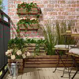 STJÄRNANIS Flower box, outdoor acacia, 75x27 cm