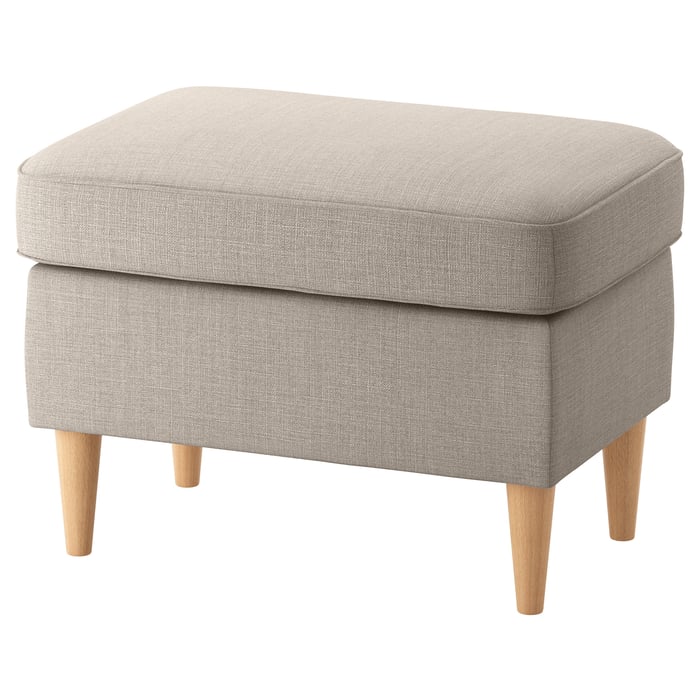 STRANDMON Footstool, Skiftebo yellow IKEA