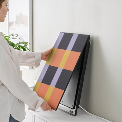 SYMFONISK picture frame speaker with color blocks - modern wall art & music