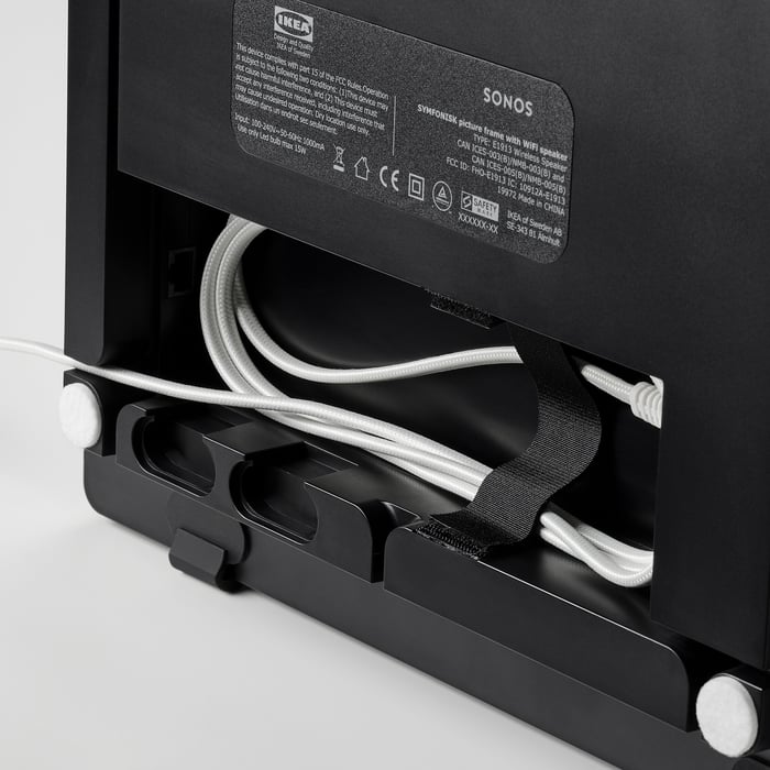 SYMFONISK Picture frame with WiFi speaker, black IKEA