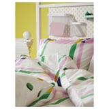 SYRABLADMAL Duvet cover and pillowcase, multicolour/check, 140x200/60x70 cm