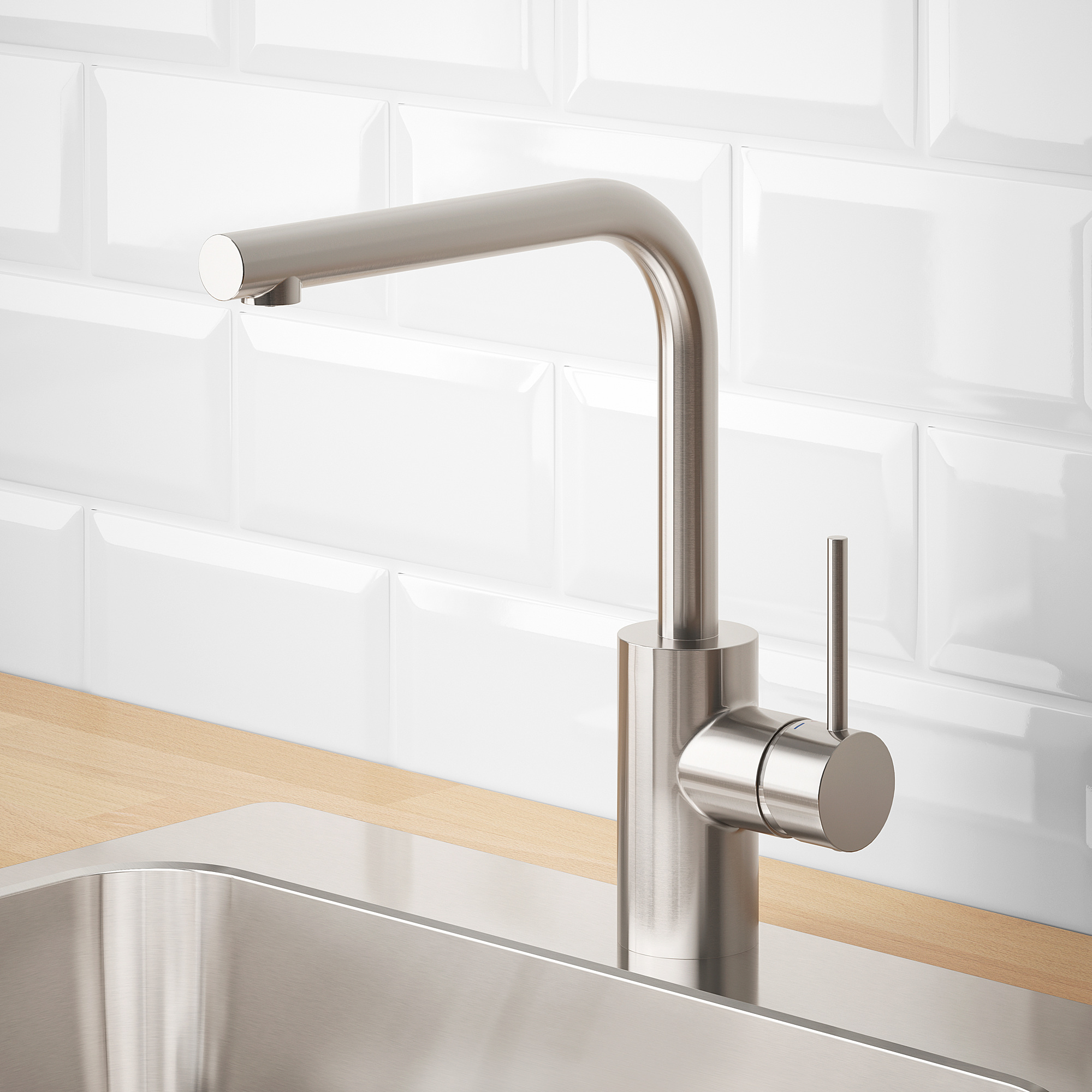 TÄMNAREN Kitchen mixer tap w sensor, stainless steel colour IKEA