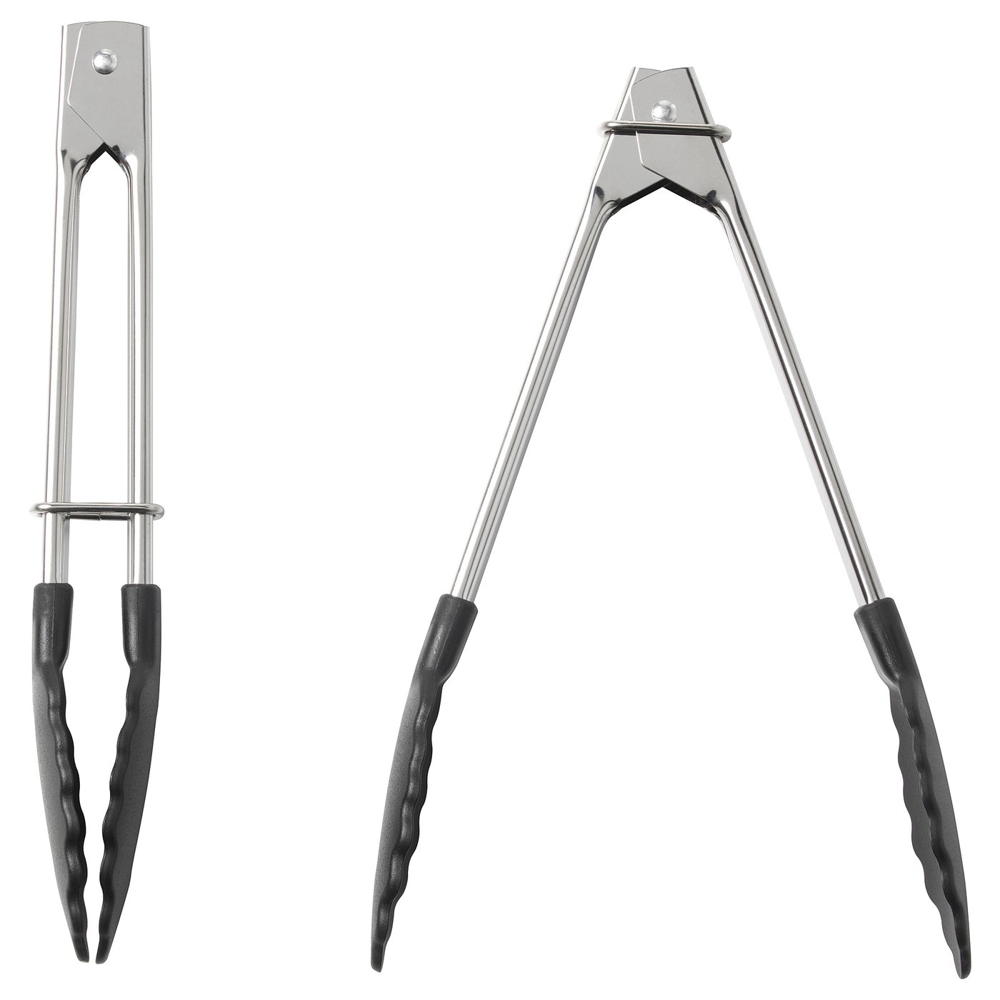 IKEA 365+ HJÄLTE Tongs, stainless steel/black - IKEA