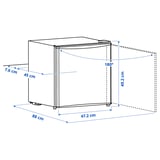 Illustration with measurements for the product: TILLREDA.