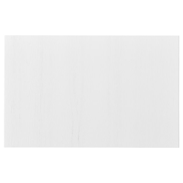TIMMERVIKEN, white door panel, rectangular shape, modern design, made of particleboard and plastic.