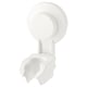 Option: White TISKEN shower holder, suction cup design, no drilling, adjustable.