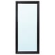 The TOFTBYN mirror: tall, black rectangular frame, classic design, versatile hanging options.