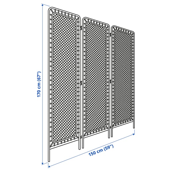 Illustration with measurements for the product: TOLKNING.